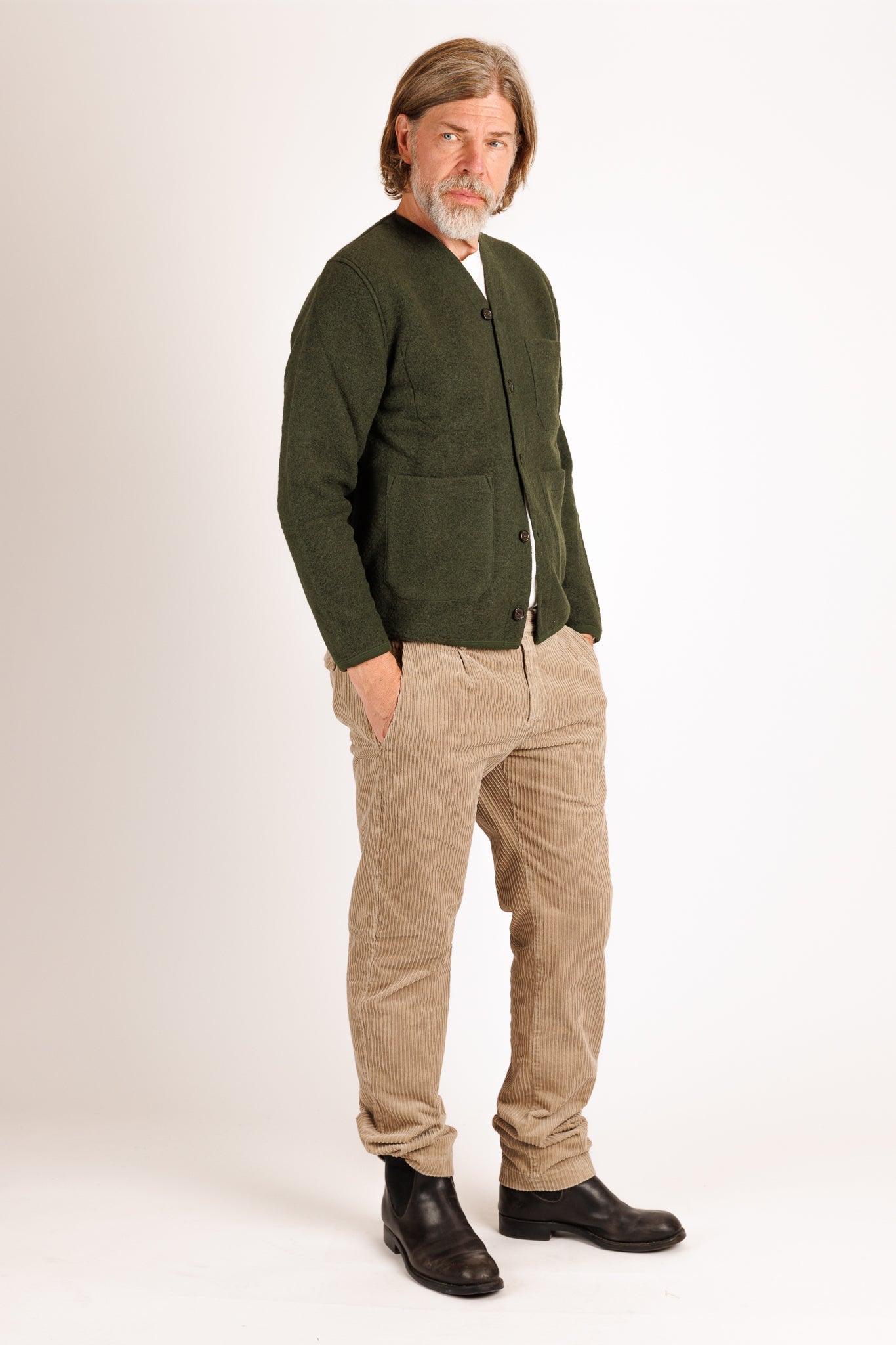 Universal Works: Wool Fleece Cardigan