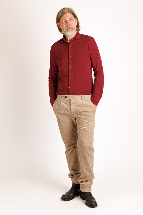 Drumohr: Long sleeve Pique  Shirt