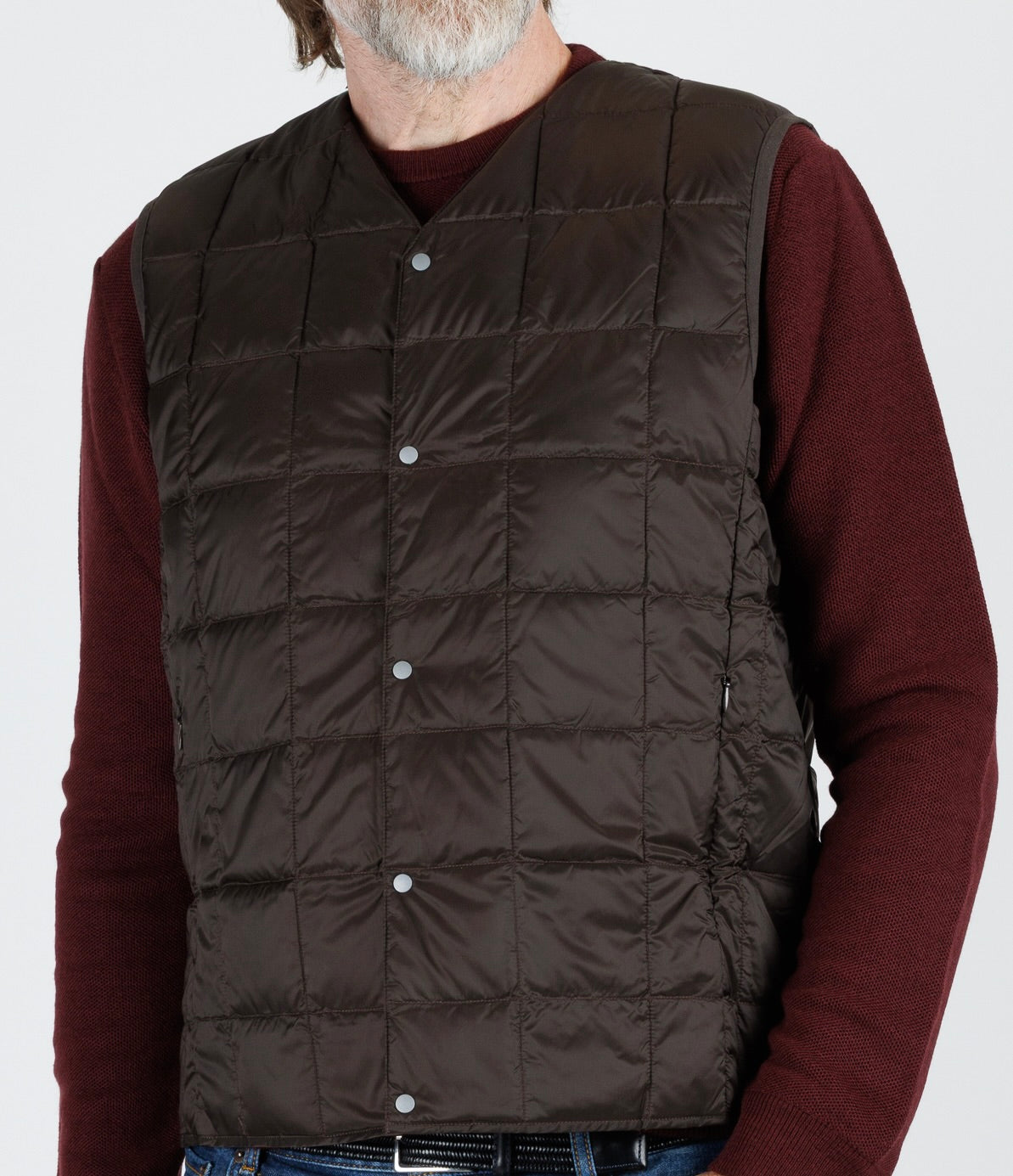 Taion:  V-neck down vest
