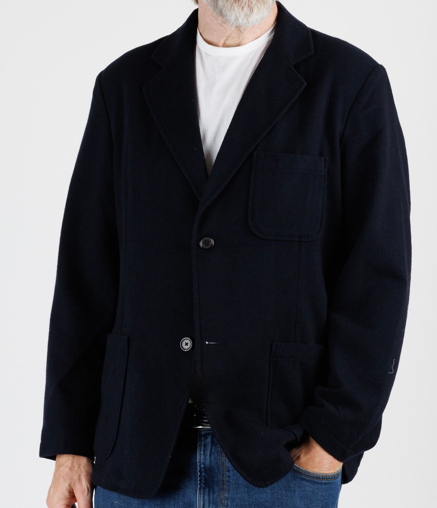 Universal Works: Zweiknopf-Jacke aus Wolle
