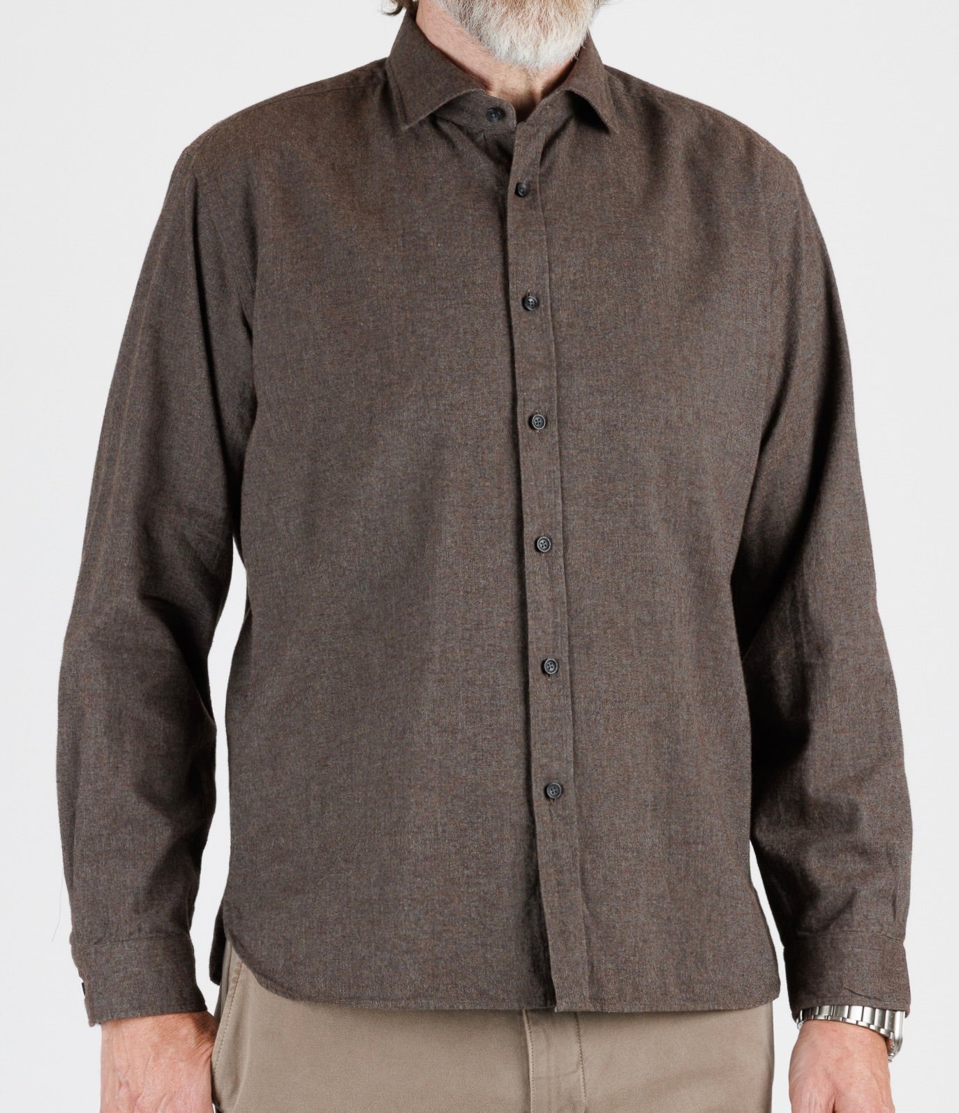 Xacus: Tailor, Washed Cotton Flanell Shirt