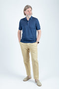 Drumohr: Linen/Cotton short sleeve Polo