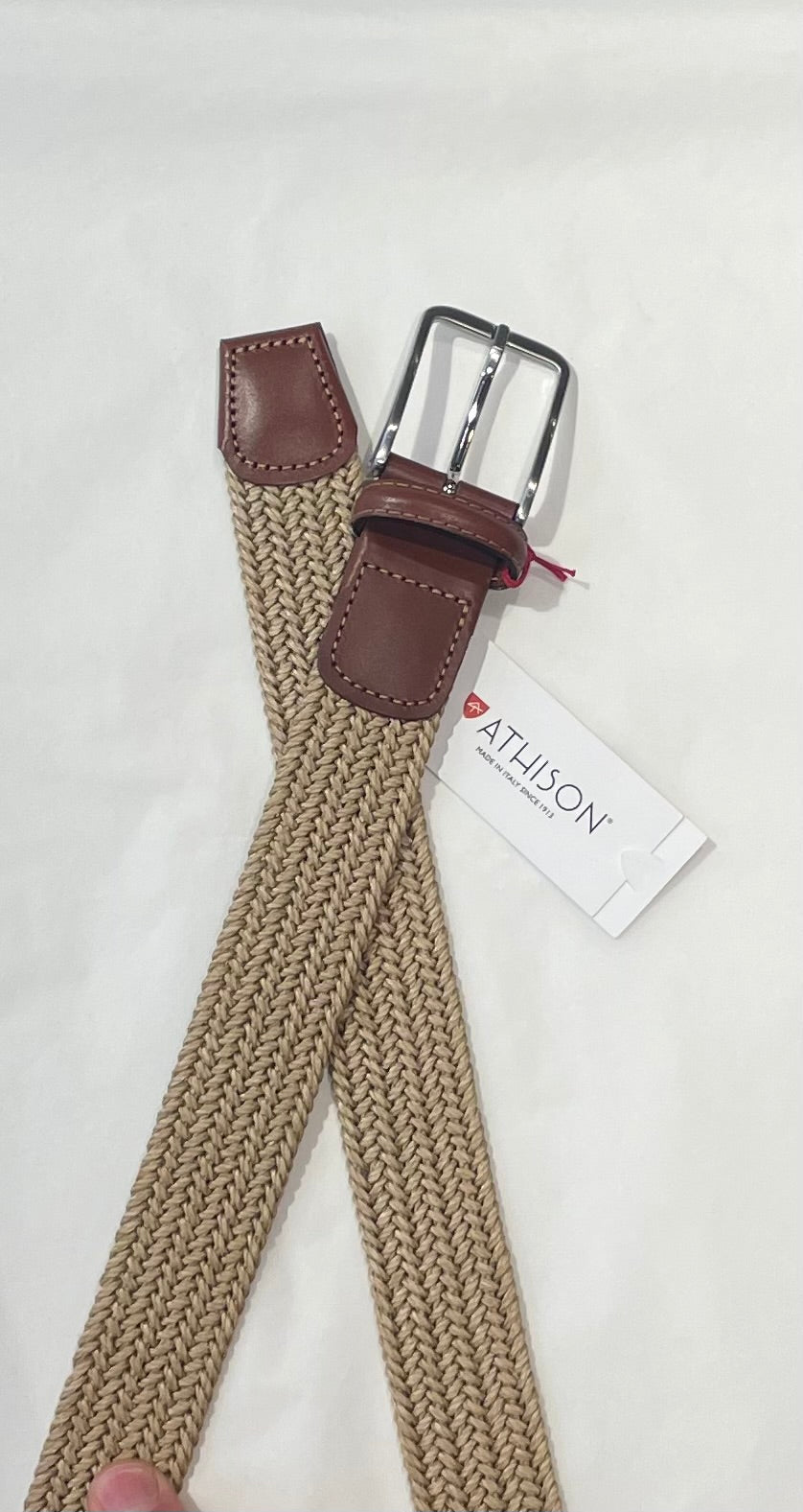 Athison Braided Linen Belt